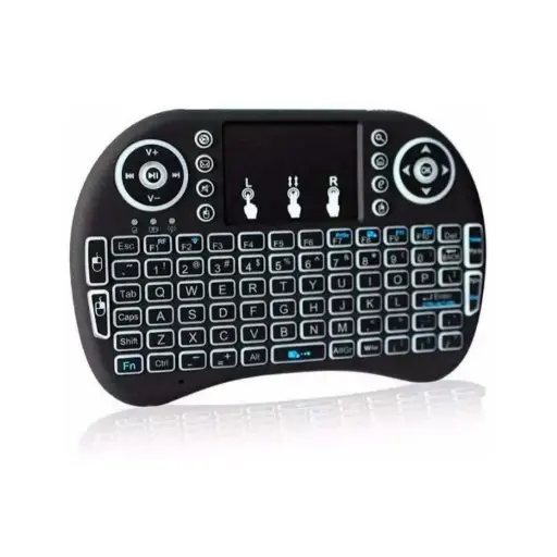 Mini Teclado Inalámbrico Air mouse Android Smart Tv Iluminado